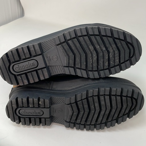 CHOOKA Rain Booties Lace Up Ankle Boots Black Size 7 NWT - Picture 11 of 11